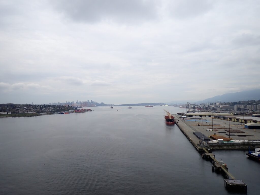Burrard Inlet view from Second Narrows Bridge
