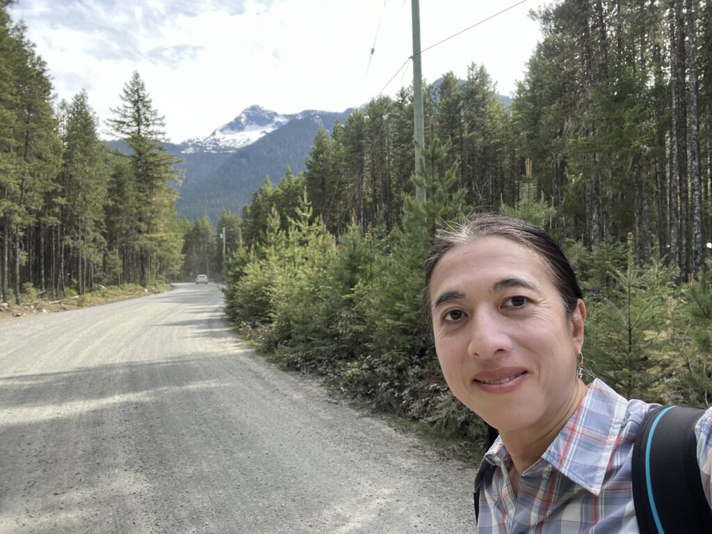 Dara hiking in Sx̱ótsaqel/Chilliwack Lake Provincial Park